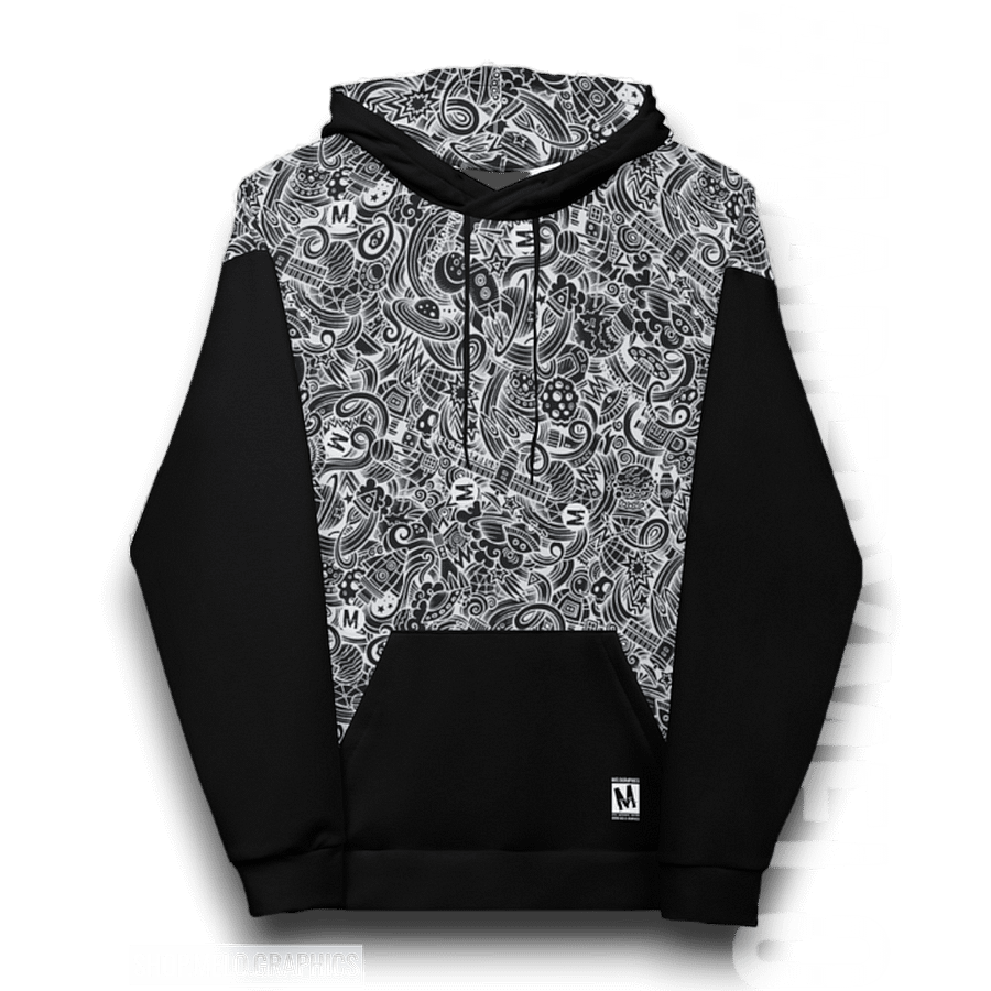 Dark Space Scribble - Ultimate Hoodie | #MadeByMELO product image (7)
