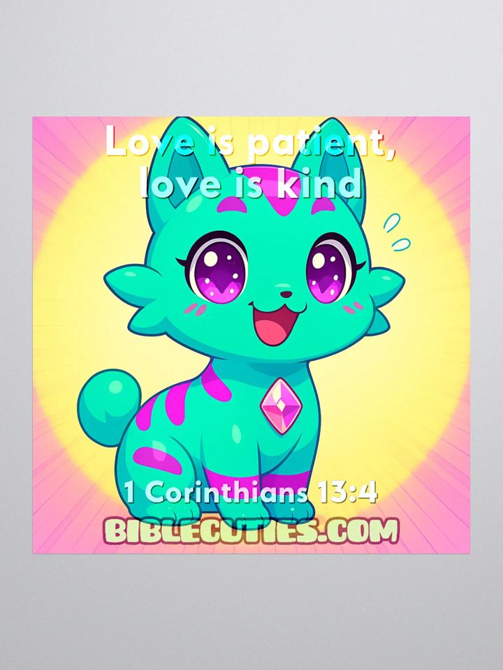 Bible Cuties Mary - Love is Patient Love is Kind Sticker product image (2)