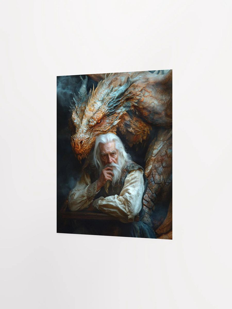 Elder man and his dragon 01 - Poster product image (11)