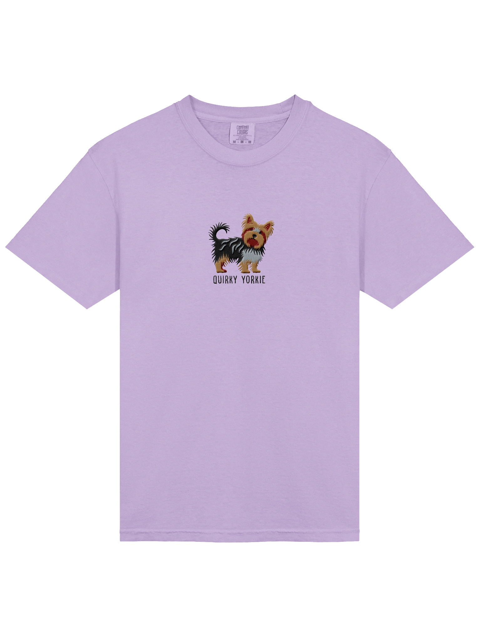 Quirky Yorkie T-Shirt(Embroidered) of a Yorkshire Terrier(2) product image (33)