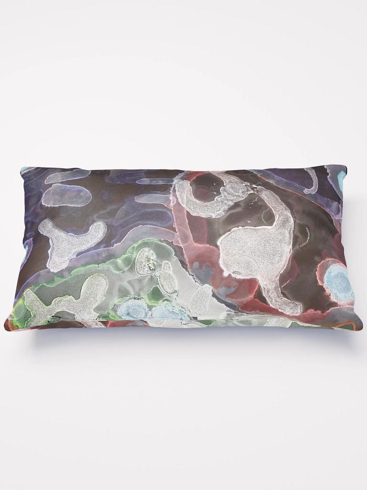 Sugar Skulls Dia de Lost Muertos Ink ARt Dreamy Cloudscape Pillow product image (1)