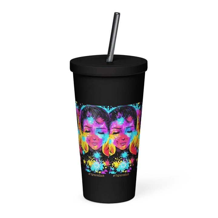 Migraines, Ocular Starbursts, Black Tumbler product image (2)