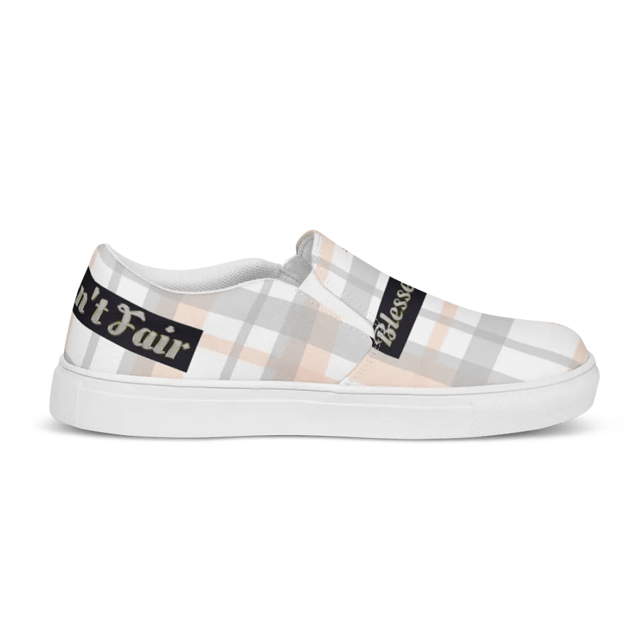 BBG Pink Plaid Women's Slip On V2 product image (12)