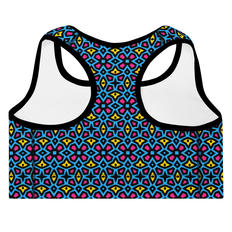 Pan Abstract (2) - Padded Sports Bra product image (4)