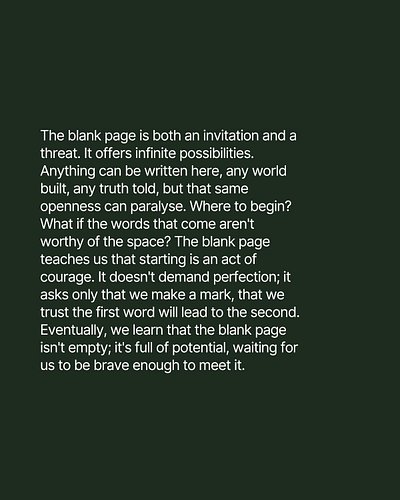 Writing is scary. Scary is rewarding.