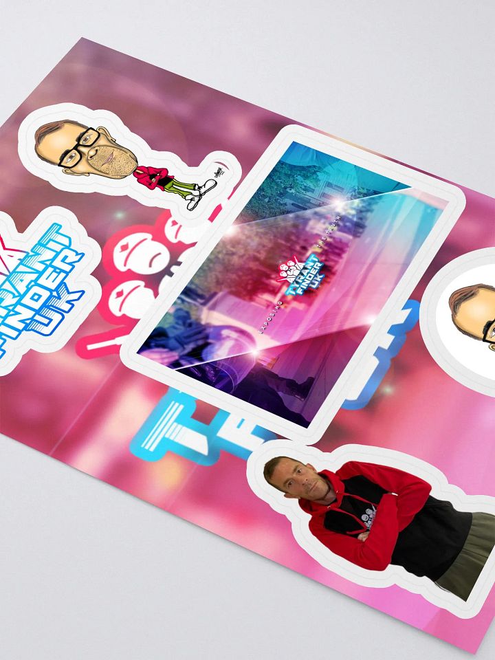 Tyrants Kiss Cut Sticker Sheet with Background product image (2)