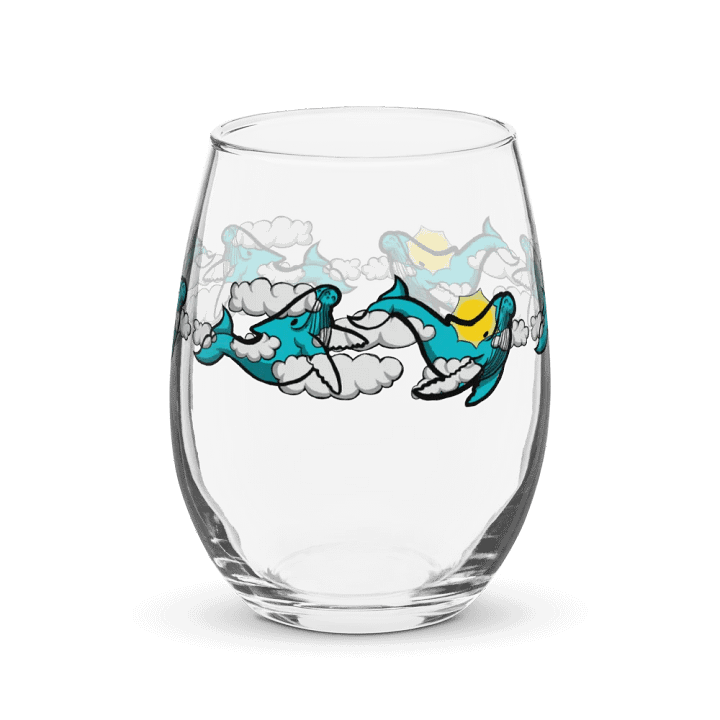 sky humpback whale stemless wine glass product image (1)