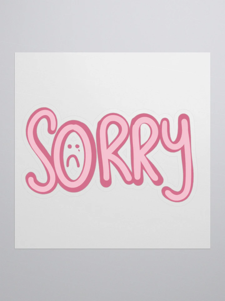Sorry Sticker product image (1)