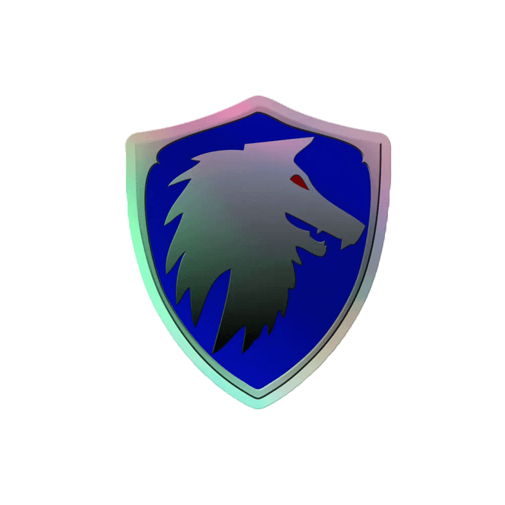 Bold Wolf Shield Sticker product image (2)