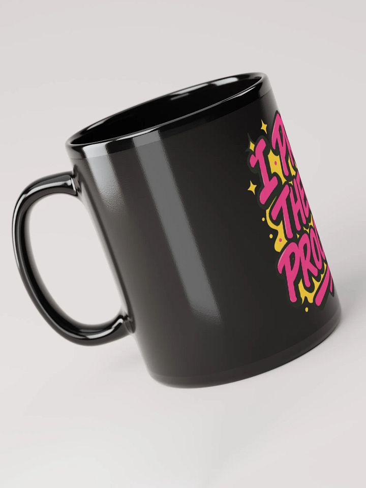 "I Pray, Then I Proceed" Black Glossy Mug product image (2)