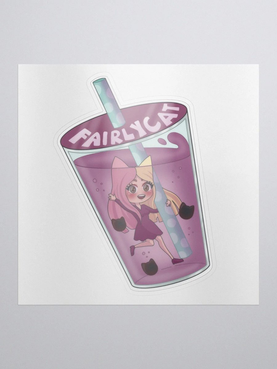 Bubble Tea Cat Sticker product image (1)