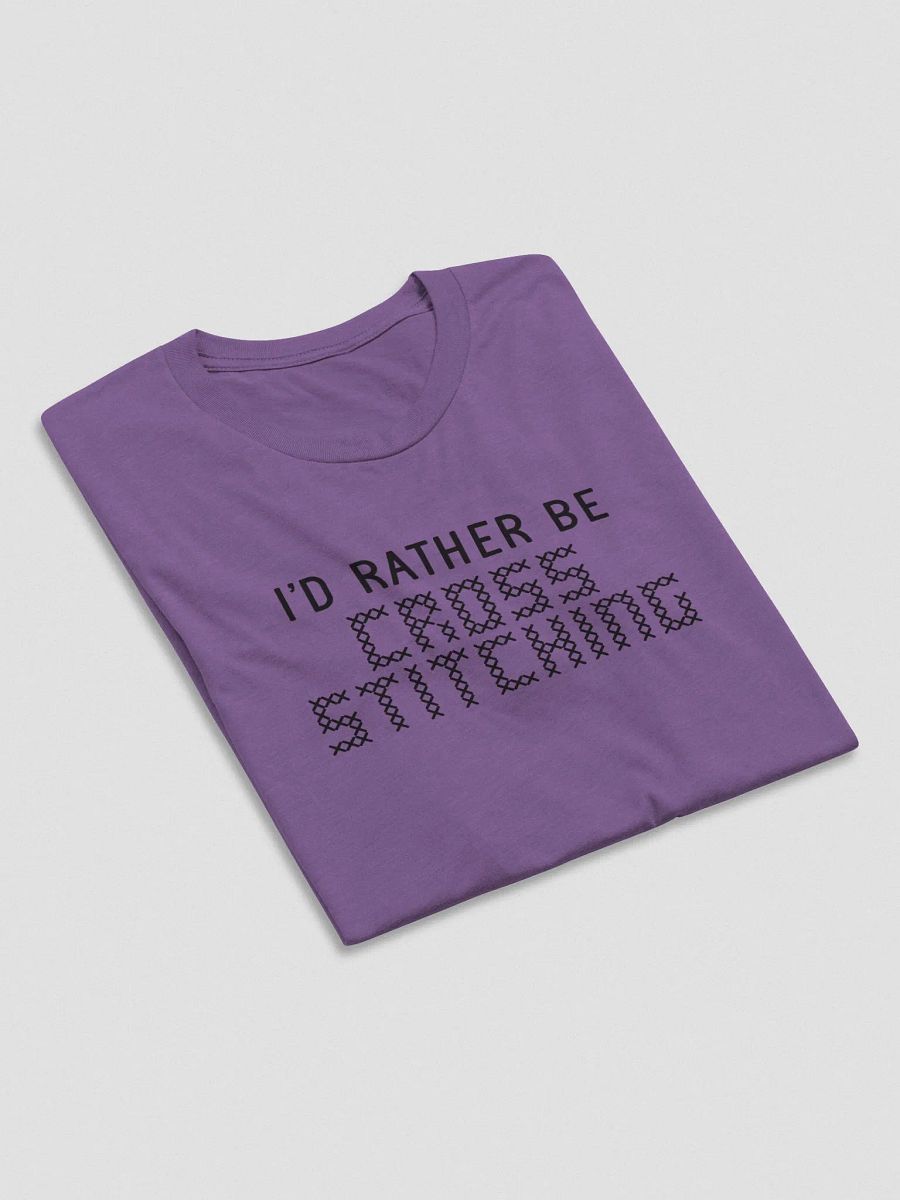 I'd Rather Be Cross Stitching Unisex Tee product image (4)