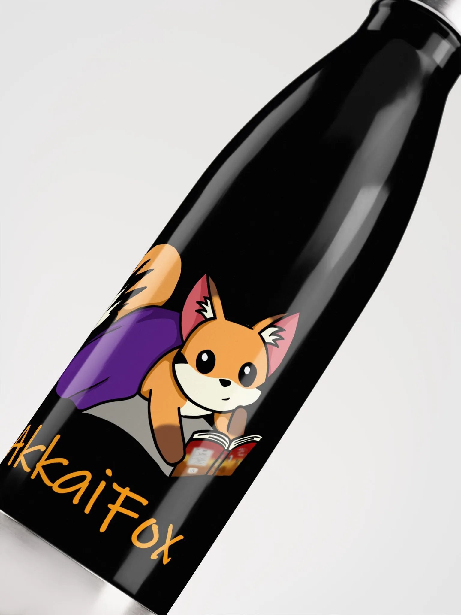 Fox Reading Stainless Steel Water Bottle product image (5)