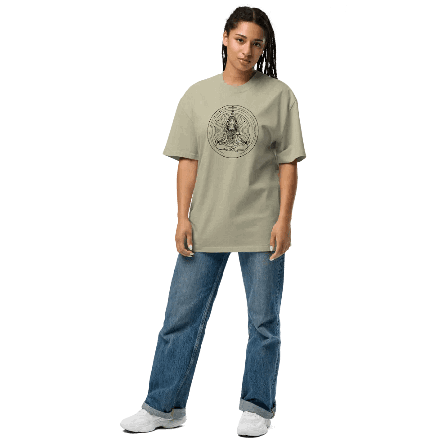 [Meditation 2 - Black] Oversized T-Shirt product image (21)
