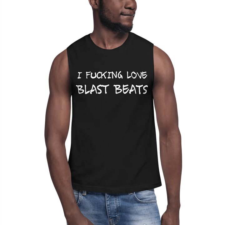 I Love Blast Beats muscle tank product image (1)