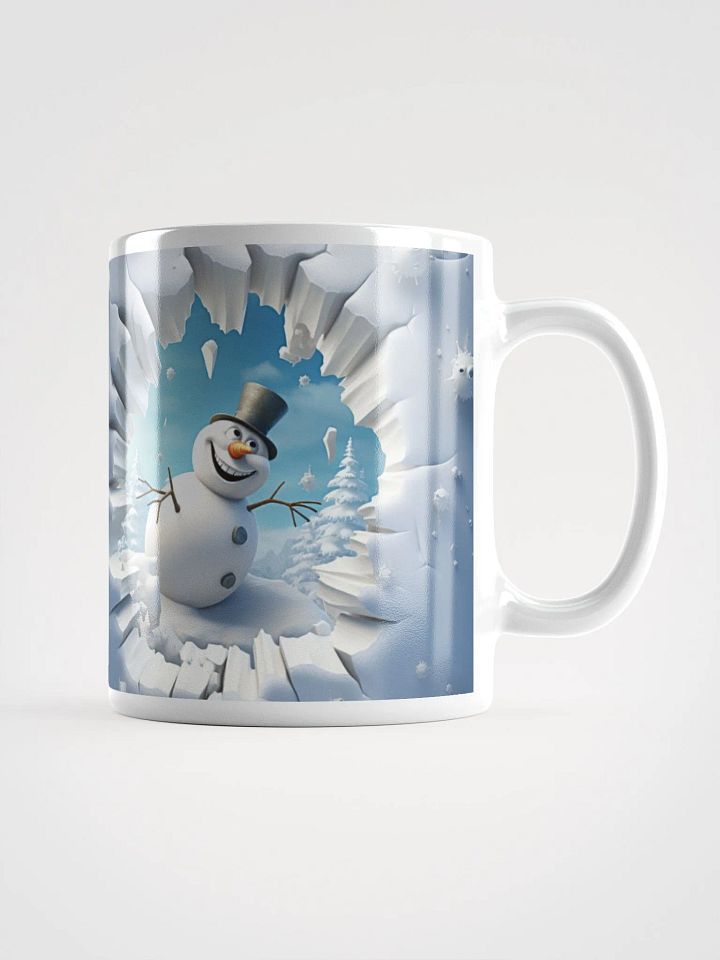 Snowman's Winter Wonderland 3D Christmas Mug - Double the Cheer! product image (3)