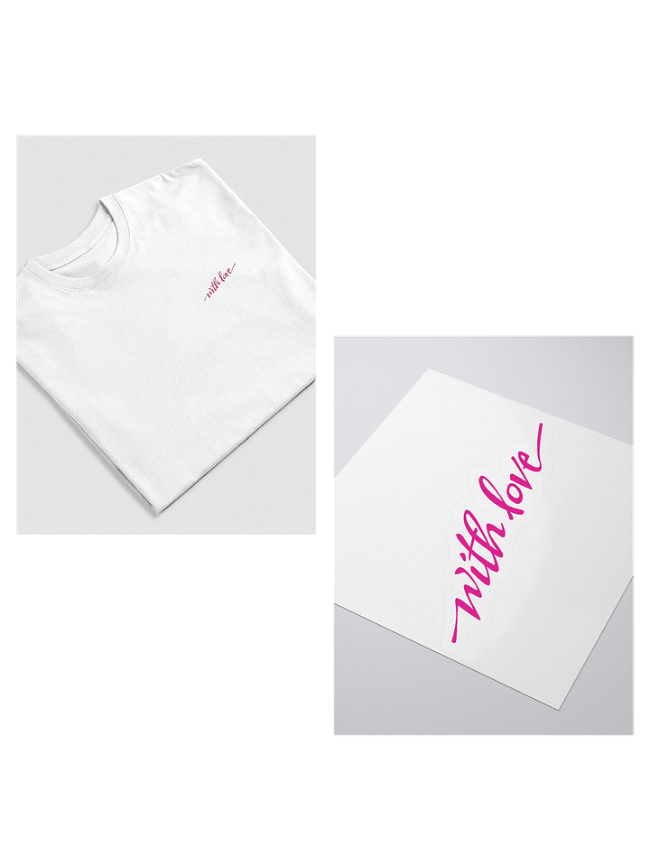 With Love Sticker + Tee Bundle product image (1)