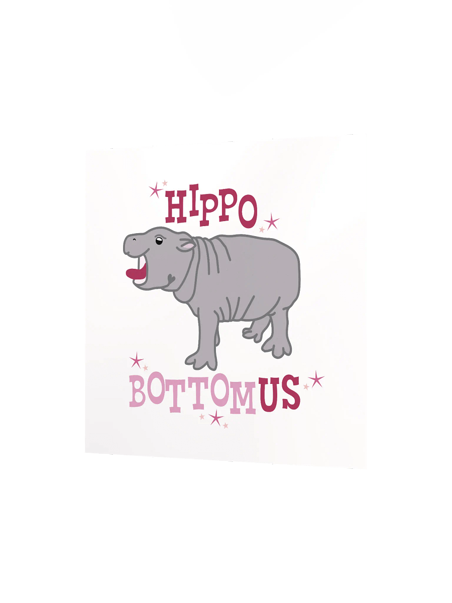 HippoBOTTOMus Print | Funny Gay Art product image (2)