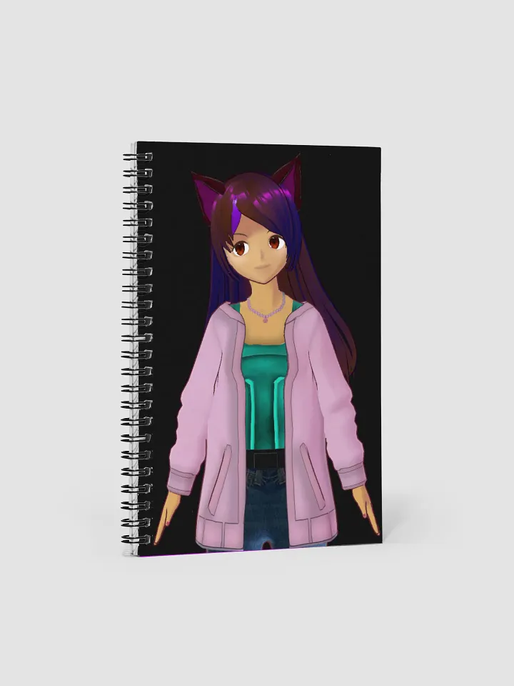 Whimsical Cat-Eared Dreamer Spiral Notebook product image (1)