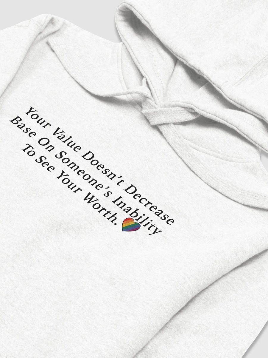 Your Value Hoodie Black Letters product image (27)