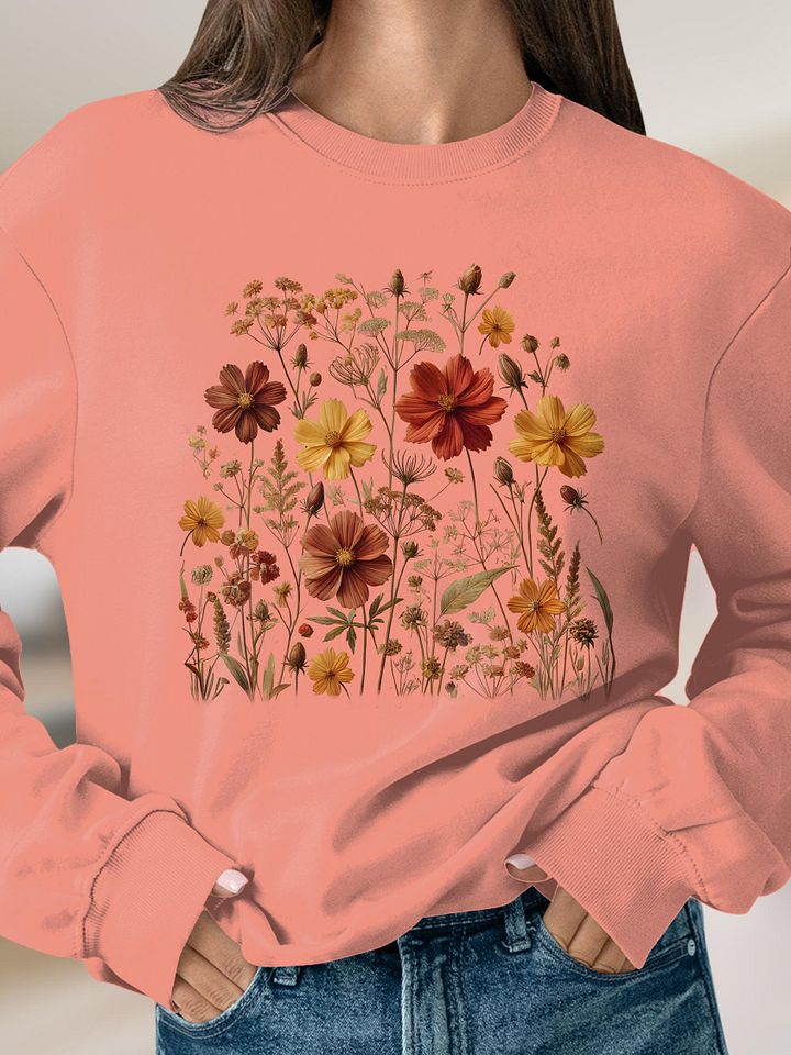 Vibrant Blossom Cotton Sweatshirt product image (2)