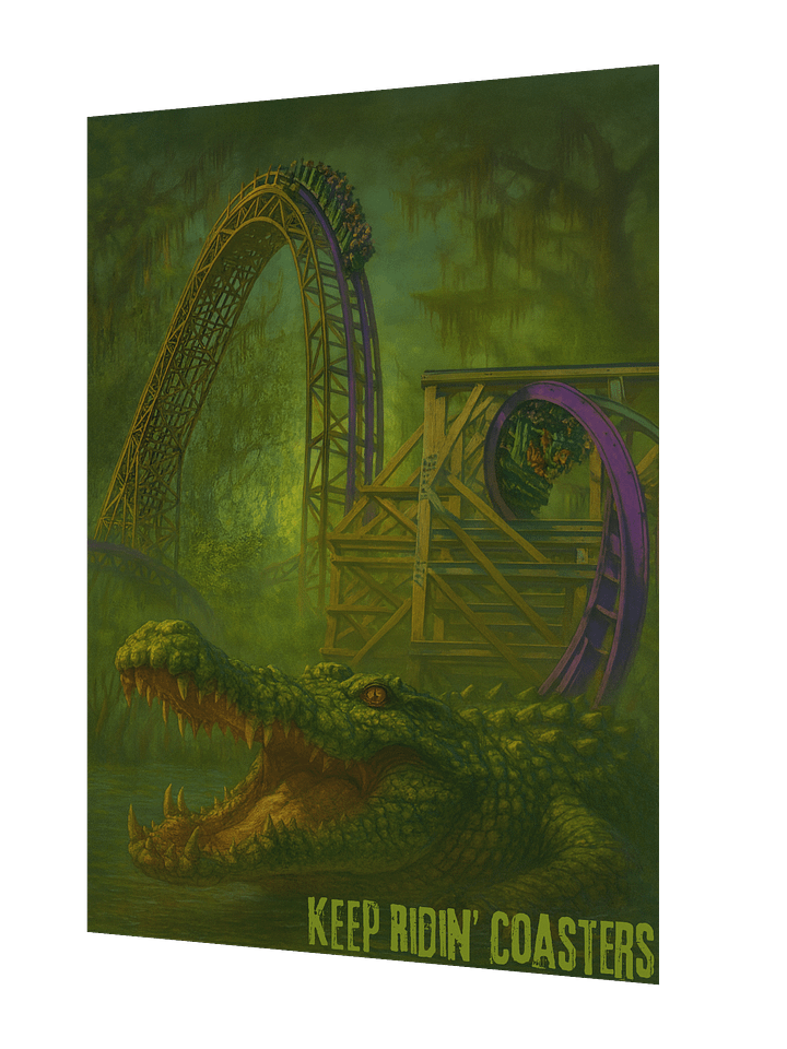 Gwazi Hybrid - 18x24 Inch Keep Ridin' Coasters Poster product image (2)