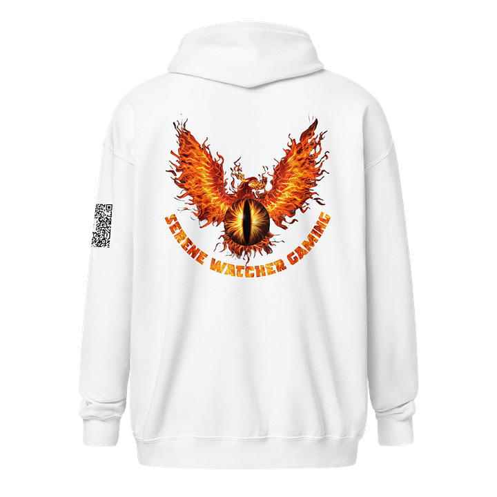 Gildan Zip-up Hoodie in White product image (2)