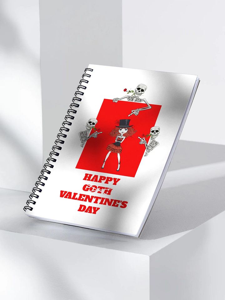Happy Goth Valentine's Day Spiral Notebook product image (2)