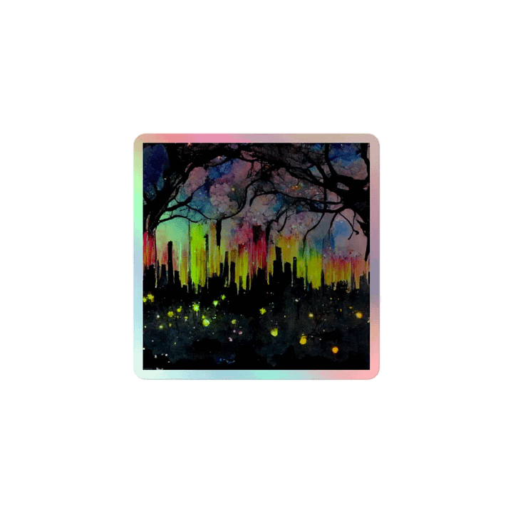 Dreamy City Lights Holographic Sticker Sheet product image (1)