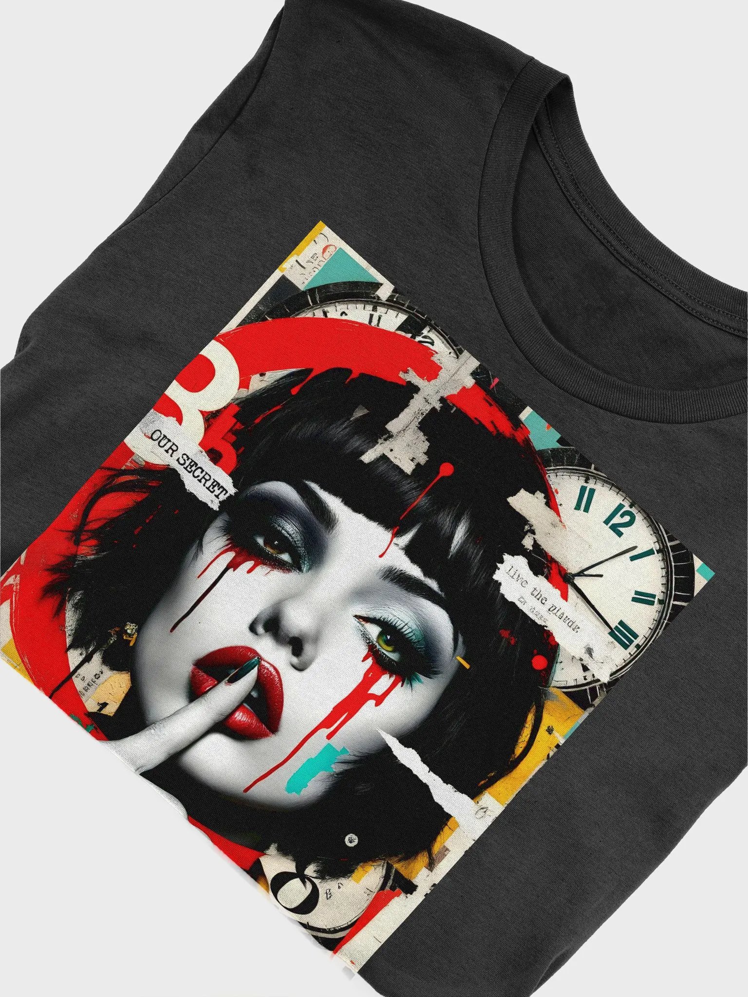 "Our Secret" Enigmatic Modern Art Graphic Unisex T-Shirt product image (4)