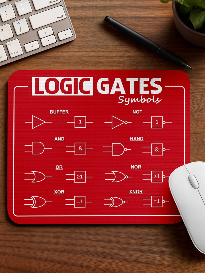 Logic Gates Chart Mouse Pad product image (1)