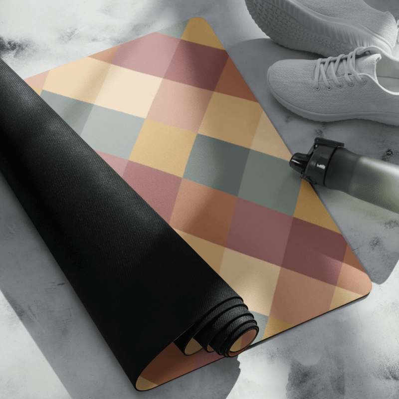 Abstract pastel geometric Yoga Mat product image (7)