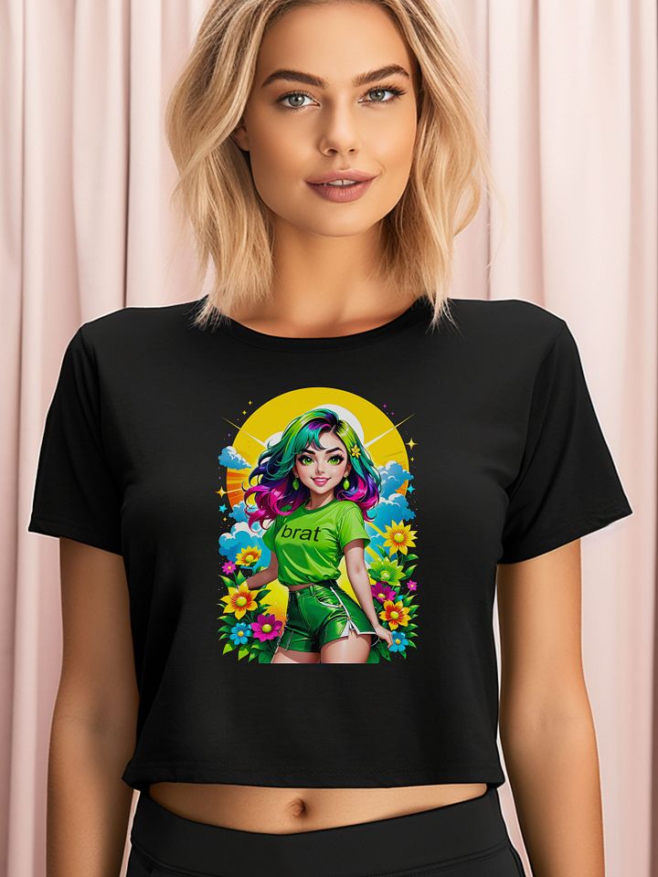 Brat Girl v2 - AS Colour Women's Premium Crop Top product image (1)