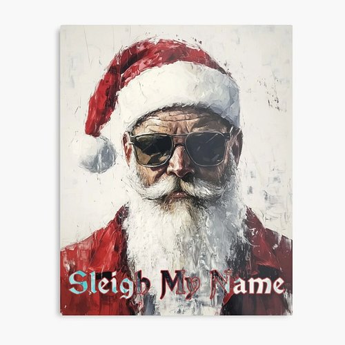 New painting up for grabs. Badass Santa waiting to hit your holiday badass attitude. Get it with the link in my profile.

#ch...
