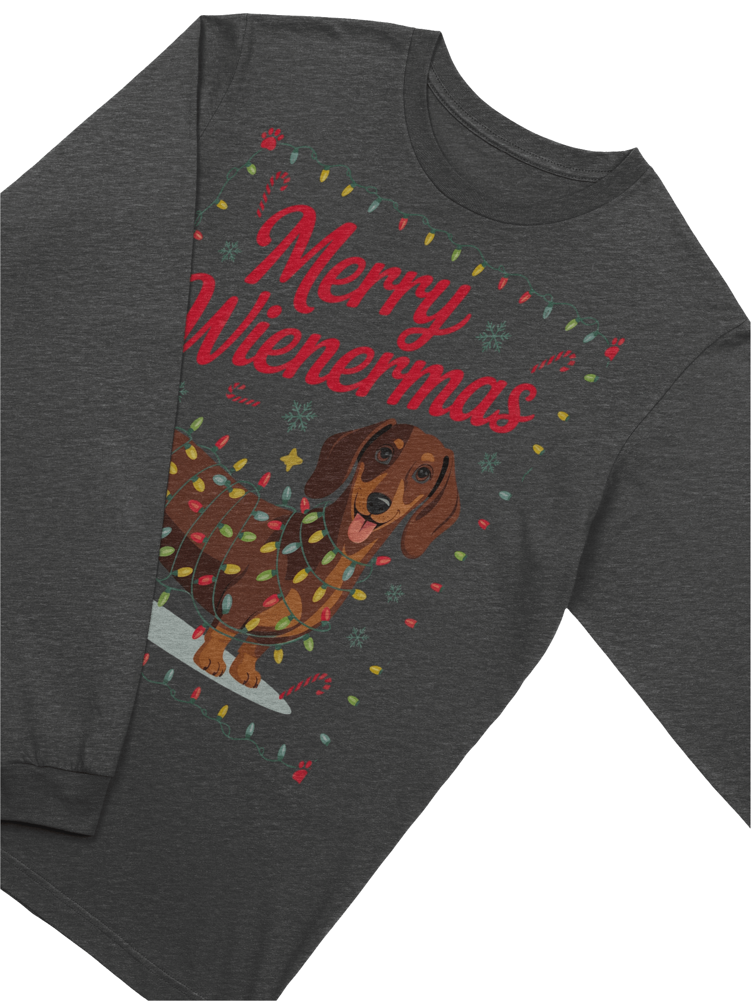“Merry Wienermas” Festive Dachshund Christmas Long-Sleeve Shirt product image (3)