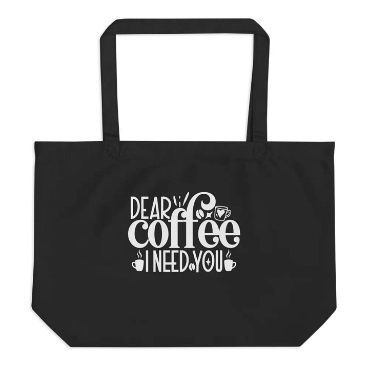 Dear Coffee I need you Pixelated Statement Tote product image (1)