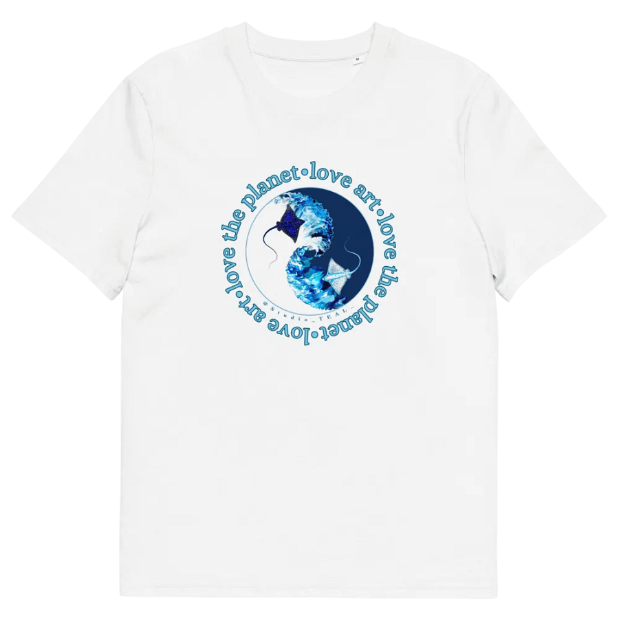 Love Art Love The Planet Organic Cotton Ray T-Shirt product image (341)