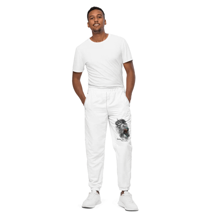 Pantalones deportivos unisex con estampado integral - The Lion Merch product image (1)