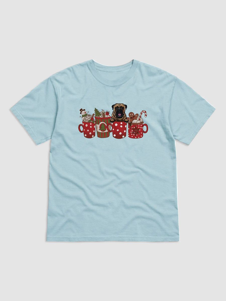 Cute Bullmastiff in a Christmas Cup T-Shirt | Funny Christmas Pup in a Cup product image (9)