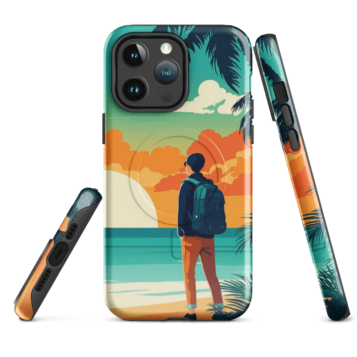 MagSafe® Tough Case for iPhone® | Dream Away: AI Travel Designs for an Enthusiastic Life product image (4)