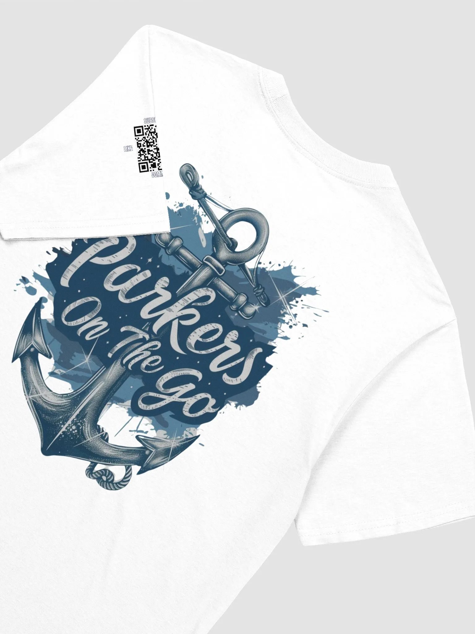 Interactive QR Code Unisex T-Shirt product image (4)