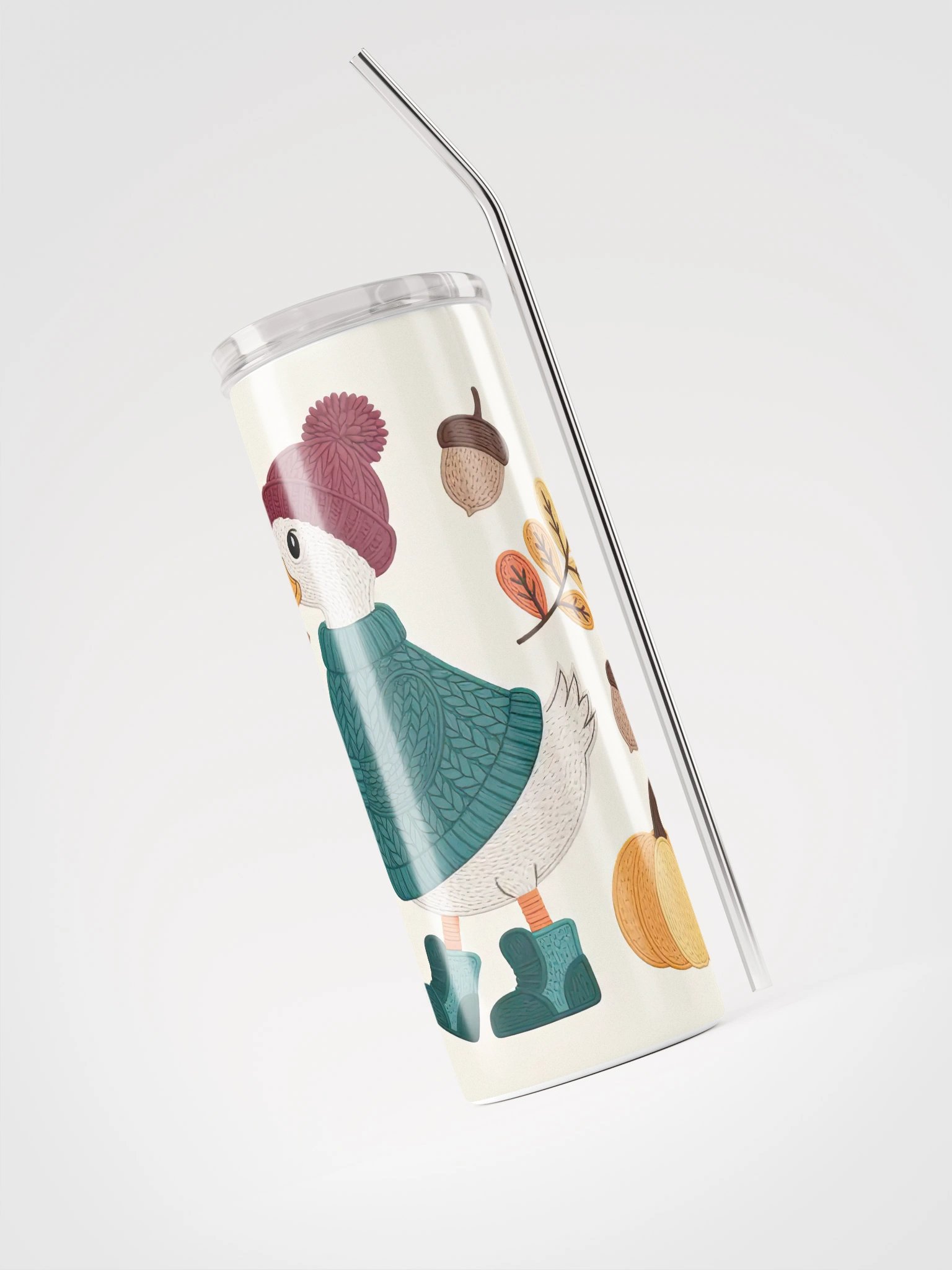 Quirky Autumn Goose Stainless Steel Tumbler product image (4)