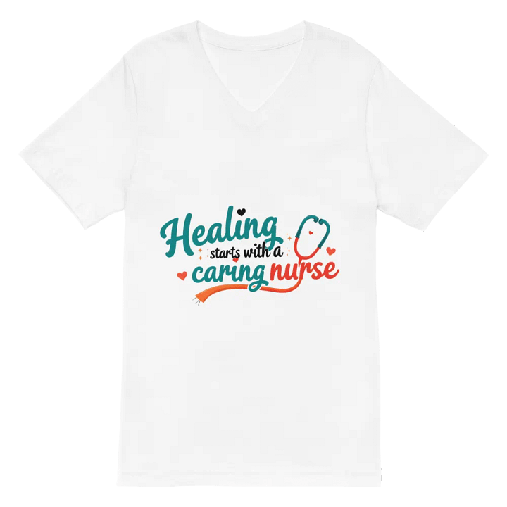 Caring Nurse V-Neck Tee product image (2)