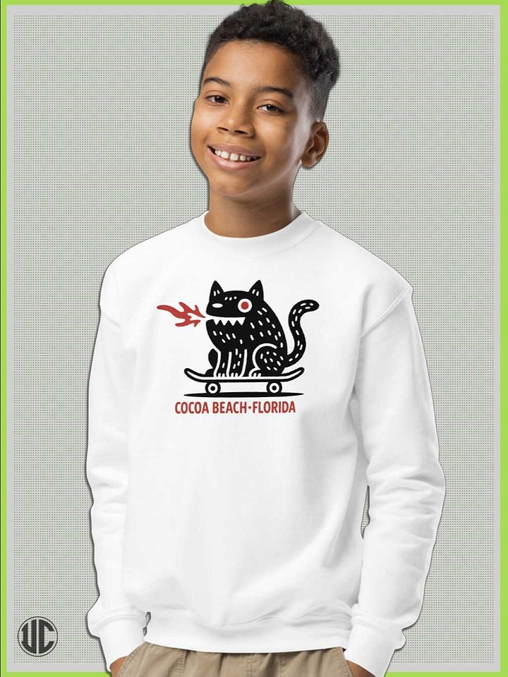 Kids Sweater | Cocoa Beach Crew Neck Sweatshirt | Skater product image (5)
