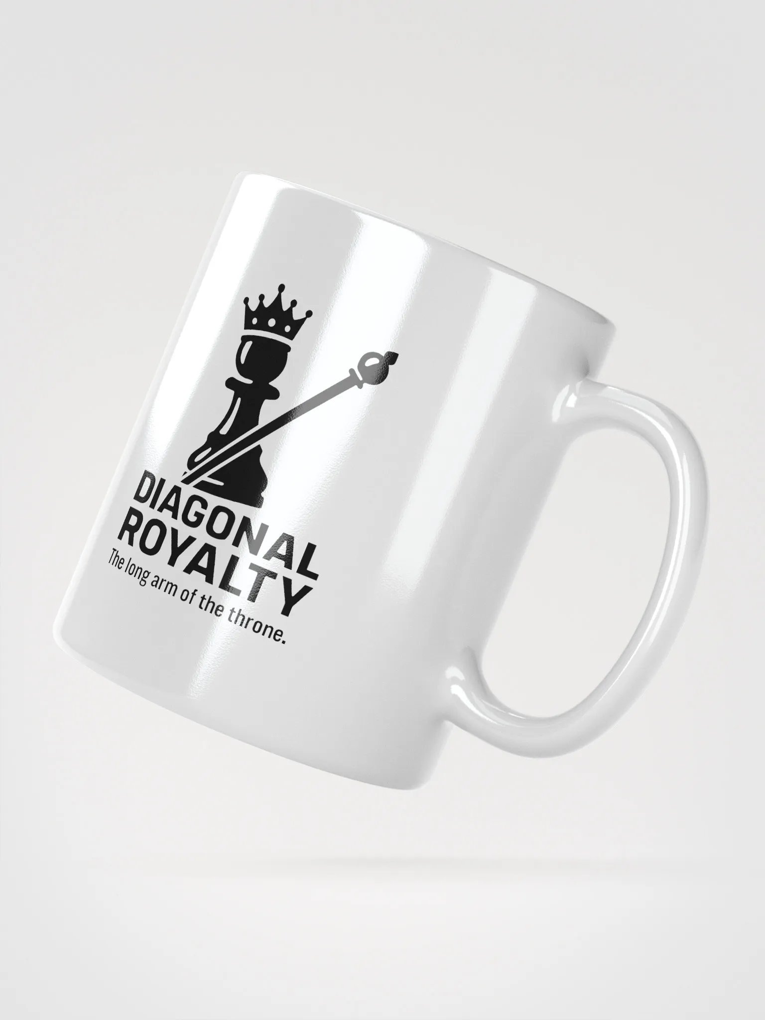 Diagonal Royalty - White Glossy Mug product image (6)