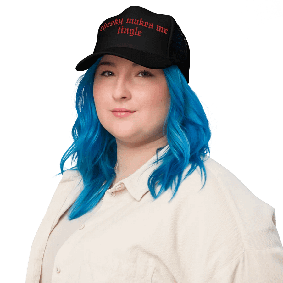 tingle embroidered trucker hat product image (8)