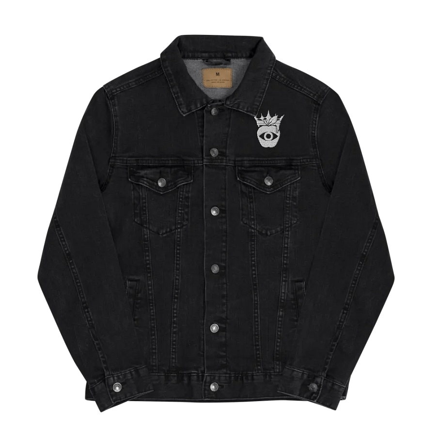 Crowned Apple (White) ✦ Threadfast Denim Jacket product image (2)