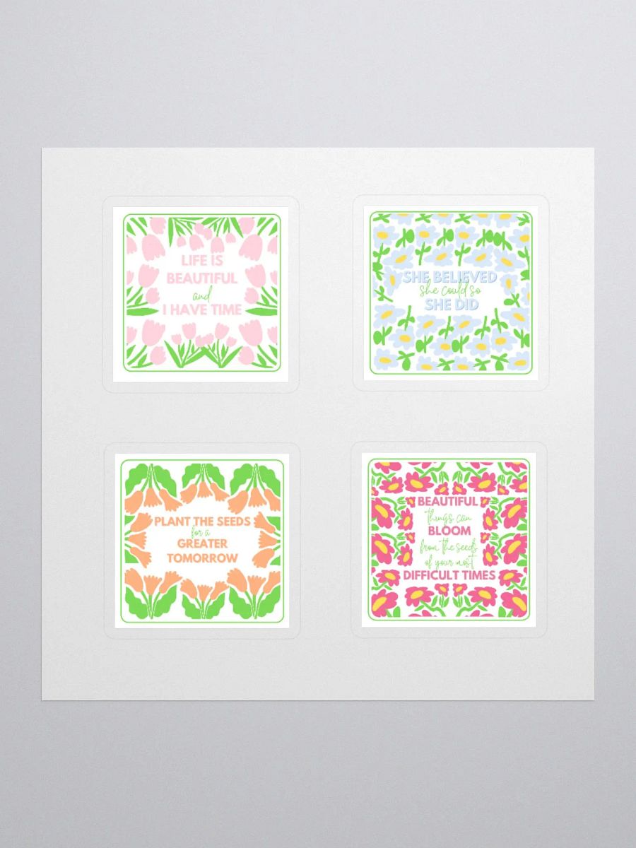 Inspirational Floral Quote Stickers Set product image (3)
