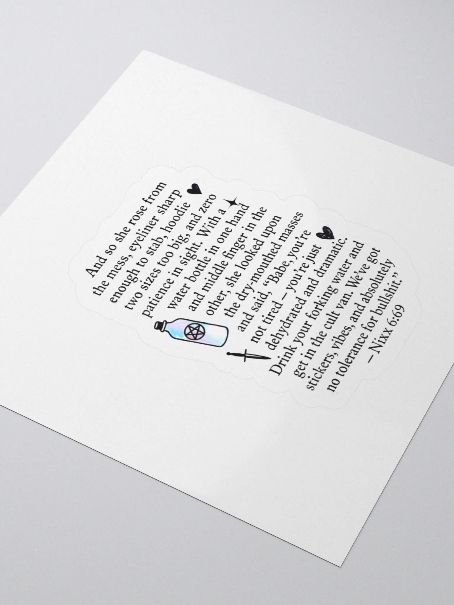 Saint Nix Bible Verse Sticker product image (9)