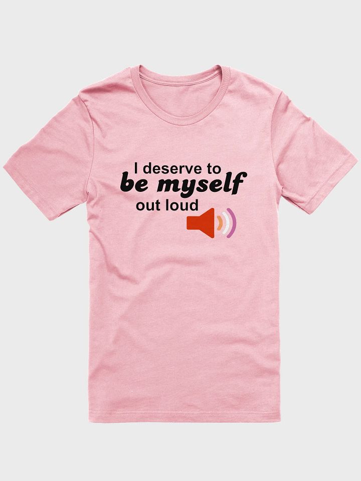 be myself out loud lesbian t-shirt product image (1)